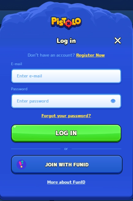Pistolo Login Form
