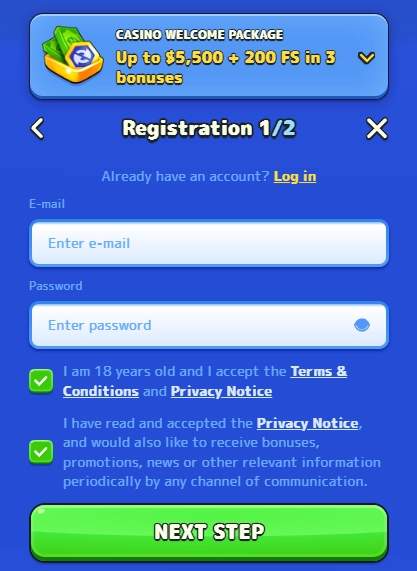 Pistolo Registration Form